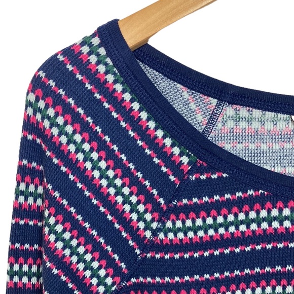 NEW Victoria's Secret Blue 2 Piece Knit  Pajama Set - Picture 5 of 16